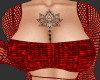 sw Red Fishnet Dress