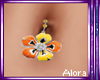 (A) Flower Belly Ring