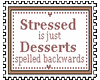 Stressed/desserts  Stamp
