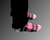 blk/pink plaid shoes