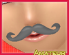 Fem moustache ~grey