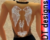 angel wings white tattoo