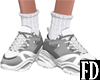 Gray White Sneakers