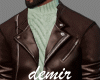 [D]Unique leather jacket