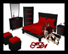 SD Bedroom Set Red Silk