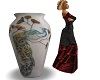 Porcelian Peacock Vase