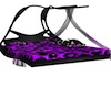 luna purple lepord bed