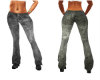 Stonewashed jeans/black