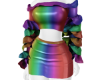 Pride Ruffle PVC Dress