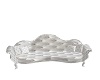 CA White Leather Settee
