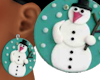 OO* Snowman xmas earring
