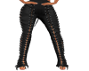 gothic black laced pants