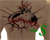 ~S Heart redblack tattoo