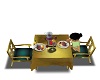 elegant teal table