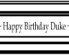 ~N~Duke Bday Cake