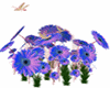 Flowers W/Dragonflies