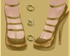 Gold Leather Luster Pump