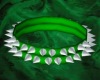 Green Spike Collar {M}