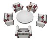 RED ZEBRA CHAT CHAIRS