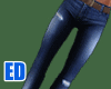 Dark Blue Ripped Jeans