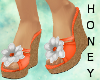 *h* Orange Summer Shoes