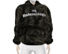 Balenci Leather Hoodie