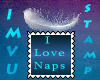 I love Naps stamp