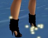 black sparkle heels