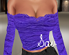 Ruffle Cut Top-Violet