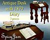 Antique Desk w/ Diary