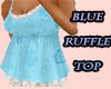 Blue Ruffle Top