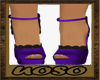 Purple Satin Heels