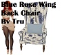 Blue Rose Wing BackChair