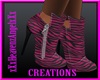 Mia Pink Zebra Boots