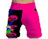 Poker Joker shorts pink