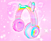 rainbow headphones <3
