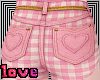 pink plaid femboy shorts