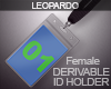 ♦ Drv ID Holder 'F'