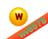 The letter W (Gold)