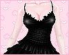 Ruffle Mini Dress Black