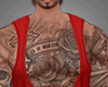 Low Neck Red Tank Tatts