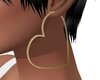Gold Heart  Earrings