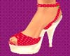 *E*  Red dots shoes