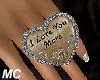 M~I Love You More Ring