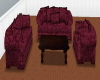 ~Z~ BurganRose Couch Set