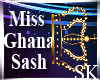 Miss Ghana Sash 