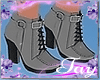 T*Grey Ankle Boots*