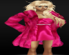 Pink Fur Coat/ Pink Dres
