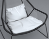 Chair with white glass