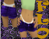 [F] Purple jean shorts